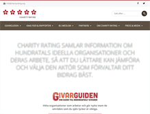 Tablet Screenshot of charityrating.org